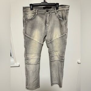 Men biker moto  jeans size 36x30